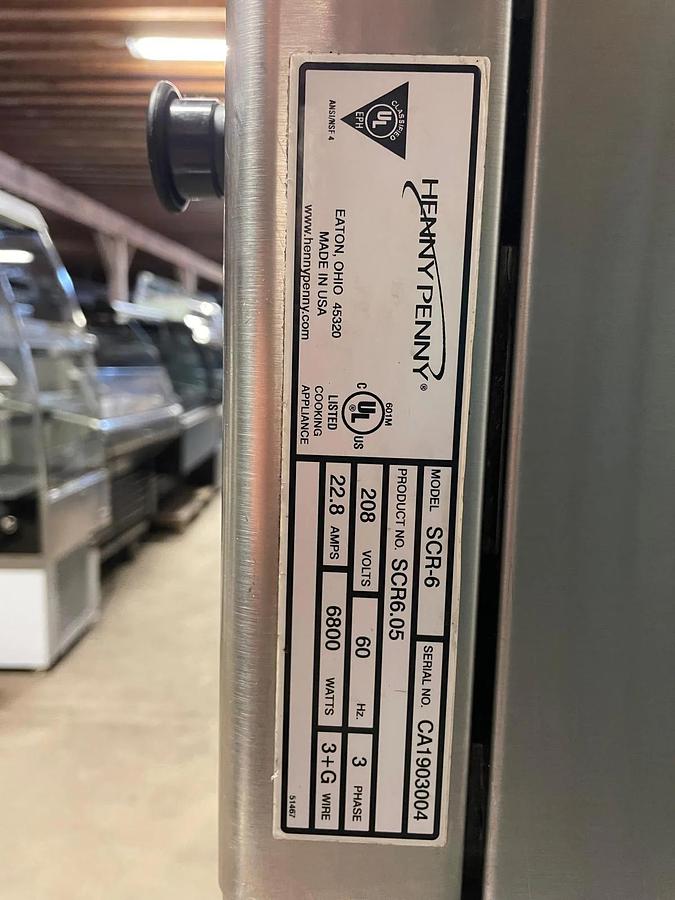 Used Henny Penny SCR-6 Chicken Rotisserie with Warming Display FORO2080