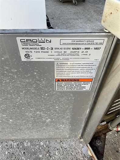 Refurbished Crown Steam DCX-2-24 24" (2) Compartment Direct Steam Convection Steamer