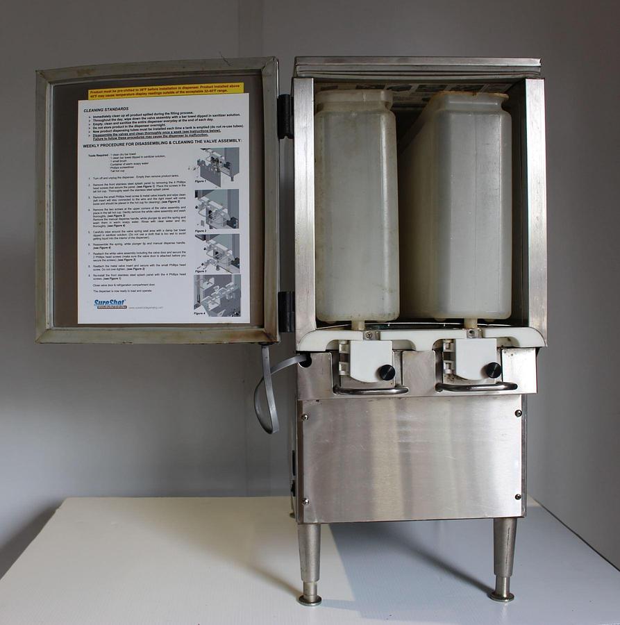 Used Sureshot AC20 Refrigerated Milk/Cream Liquid Dispenser - Used Great Condition - (Tested- Turns on/Works)