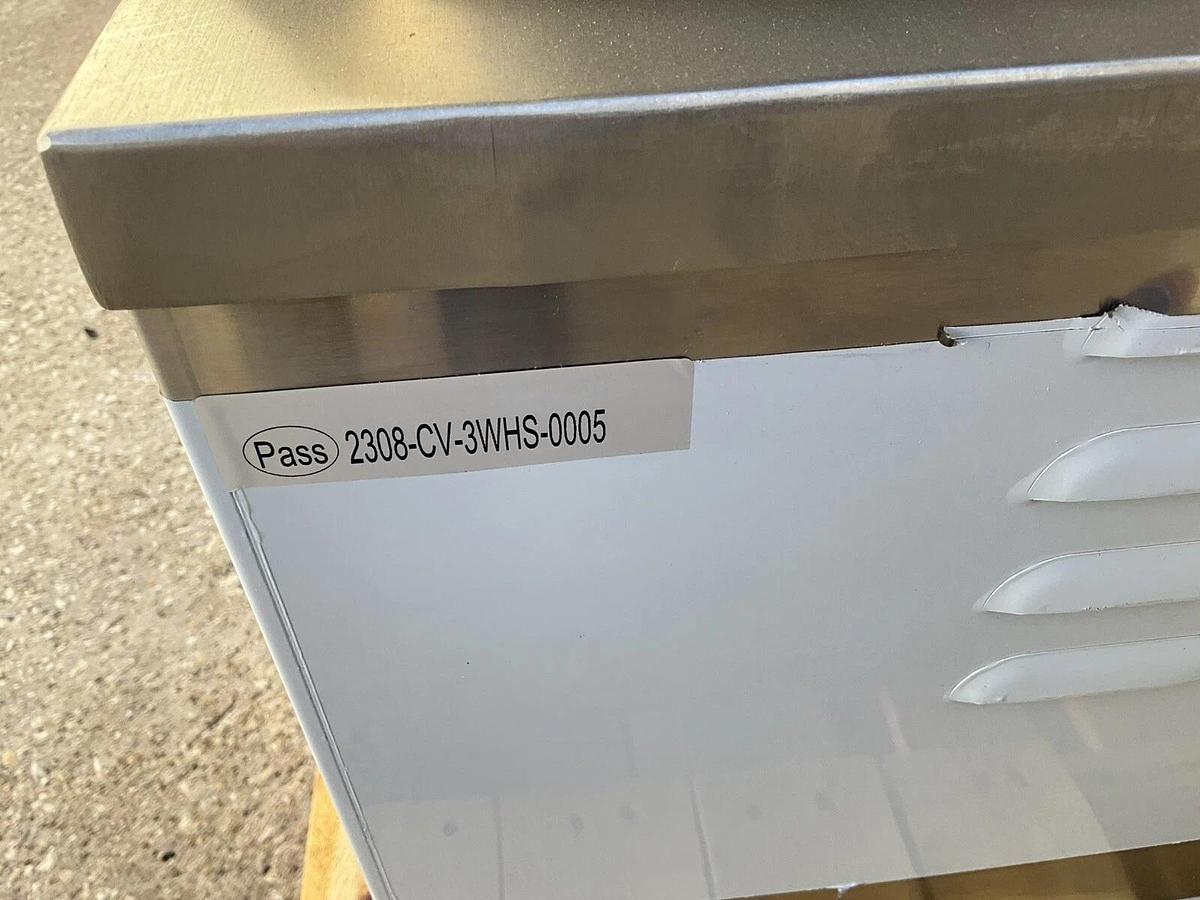 Used 2023 Crown Verity 3 pan steam Hot dog Steam table CV3WHS 240Volts 1 Phase - BRAND NEW CLEARANCE ITEM