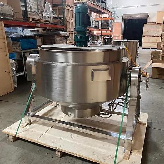 Refurbished 500 Liter Jacketed Mixer Cook Kettle Electric