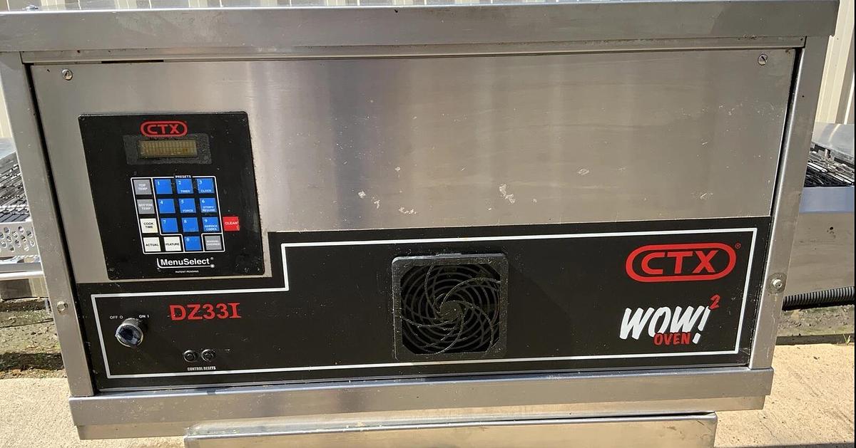 Used 2019 Middleby Marshall CTX DZ33I Infrared Radiant conveyor pizza oven melt