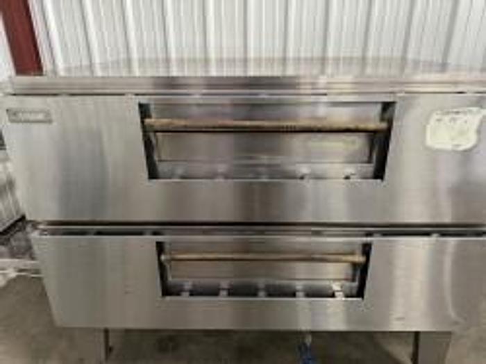 Refurbished Lincoln Impinger 3270 Double Gas Pizza Conveyor Oven