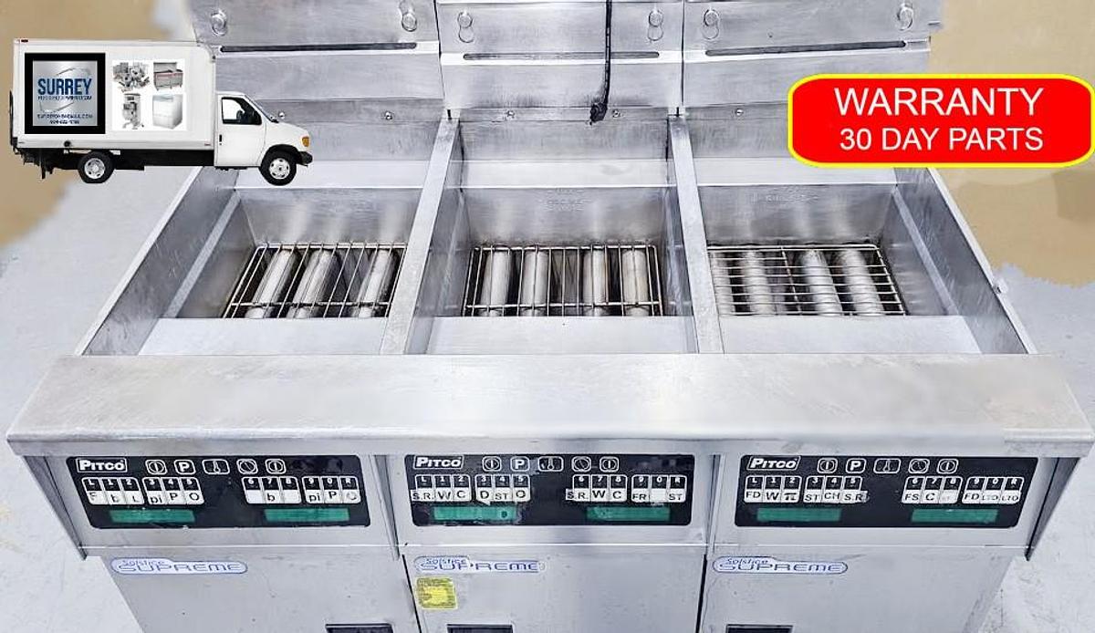 Used Pitco GAS FRYER Solstice Supreme SSH52 - Bank 