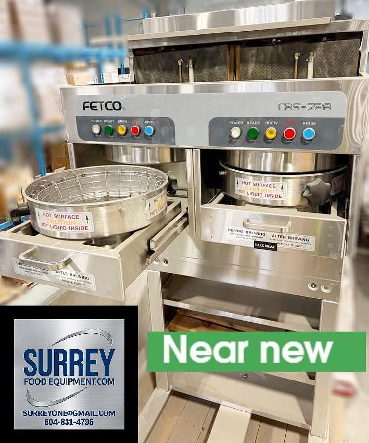 Used FETCO 72A HIGH VOLUME COFFEE BREWER - SAVE BIG TIME