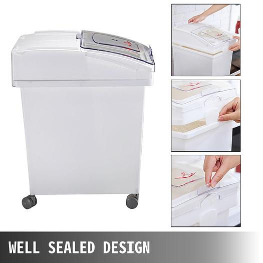 Ingredient bins - 6.6. gallon mobile - 3 pack