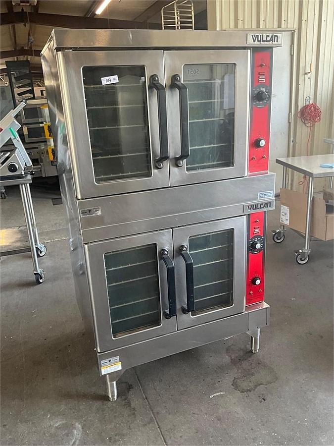 Used Vulcan gas double stack convection oven