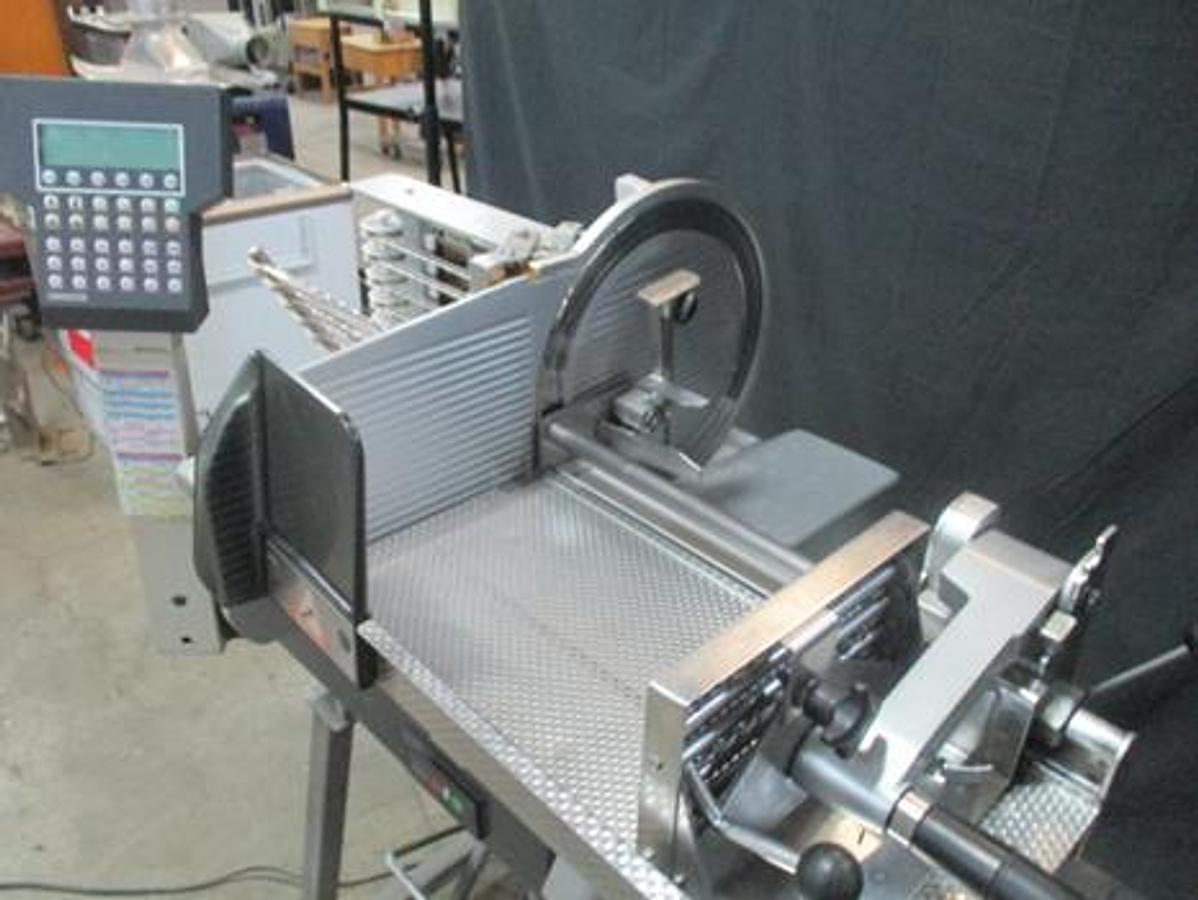 Used Bizerba A 404 Slicer Stacker - on stand - works great