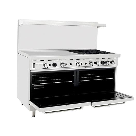 CookRite 60" (4) Burner Gas Range w/ Oven