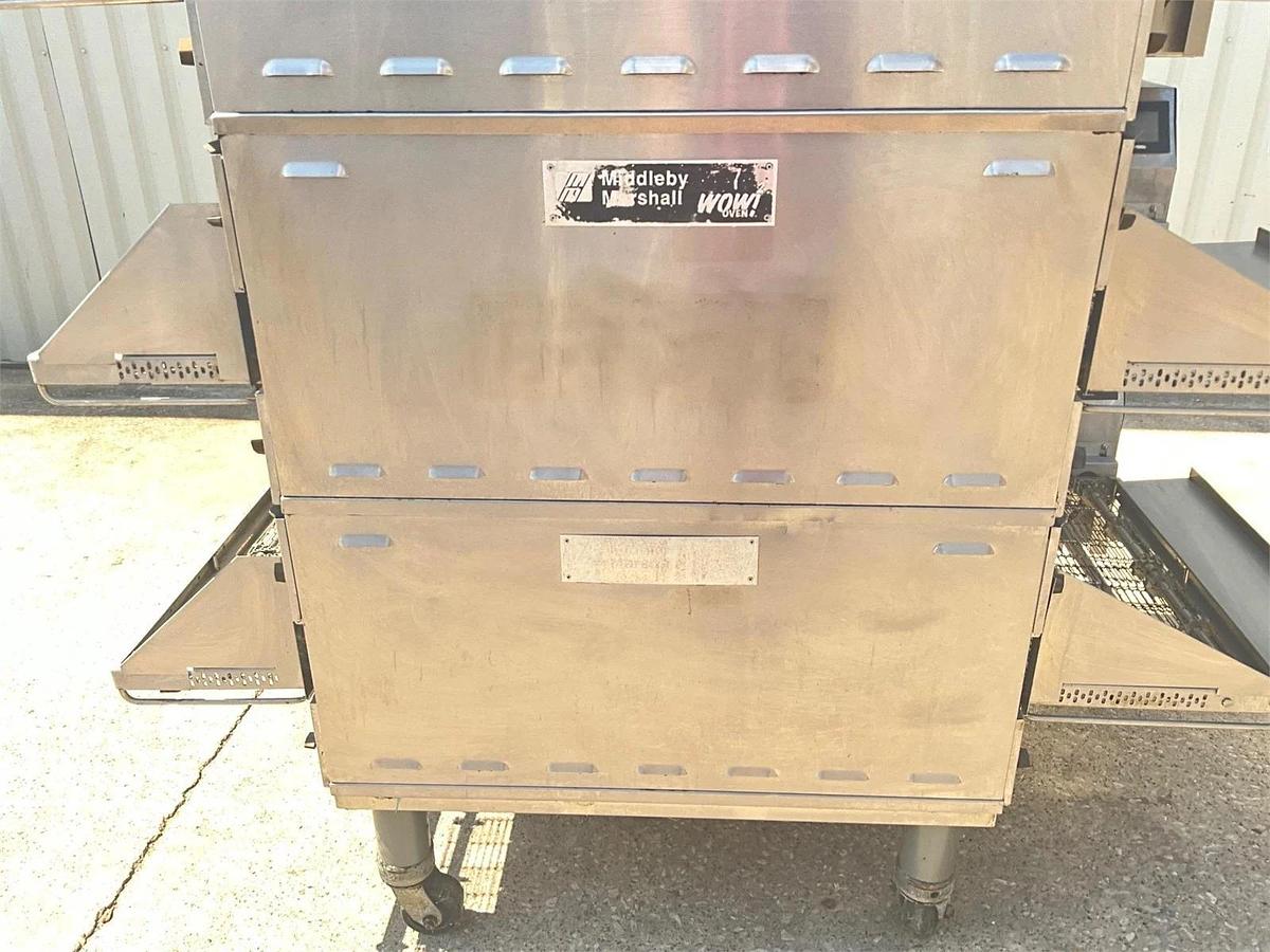 Used Middleby Marshall gas triple stack conveyor oven PSG36