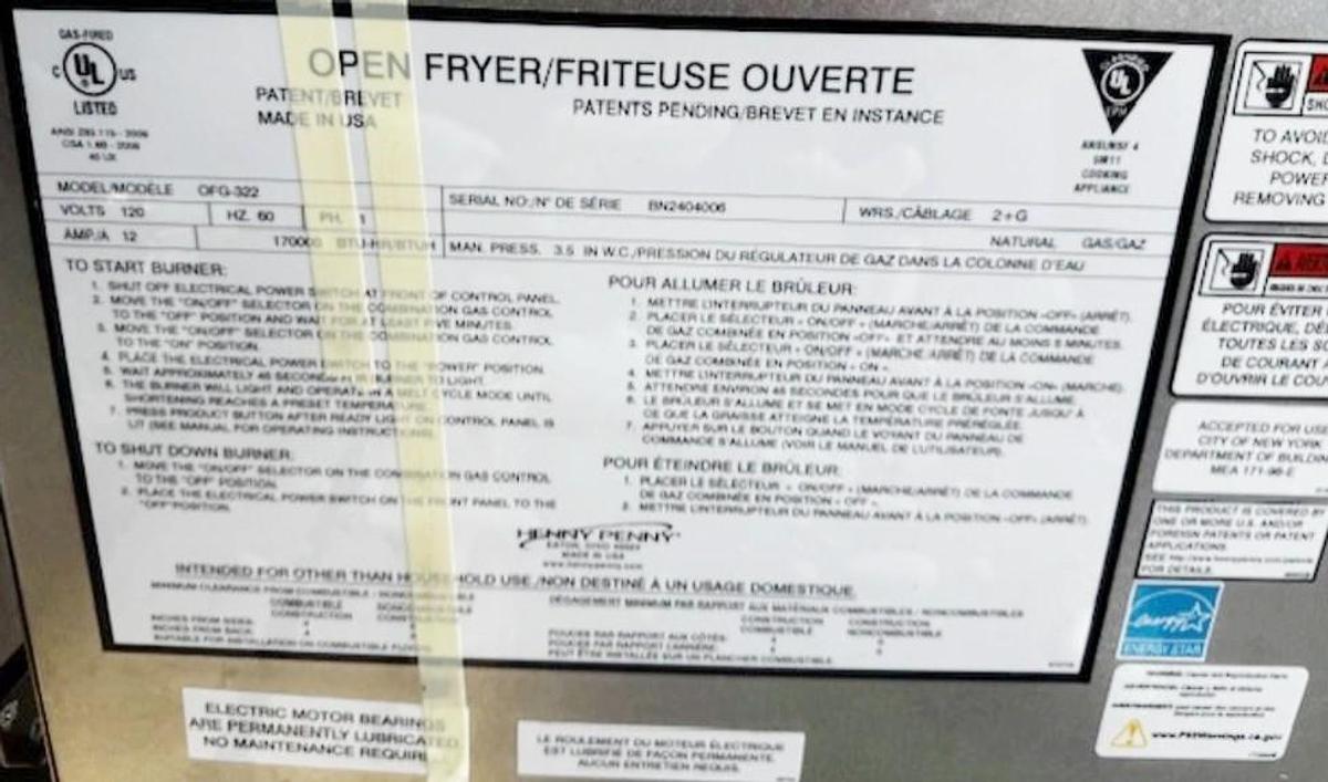 Used BRAND NEW Henny Penny OFG322 Double Fryer with Filtration System - SAVE BIG TIME