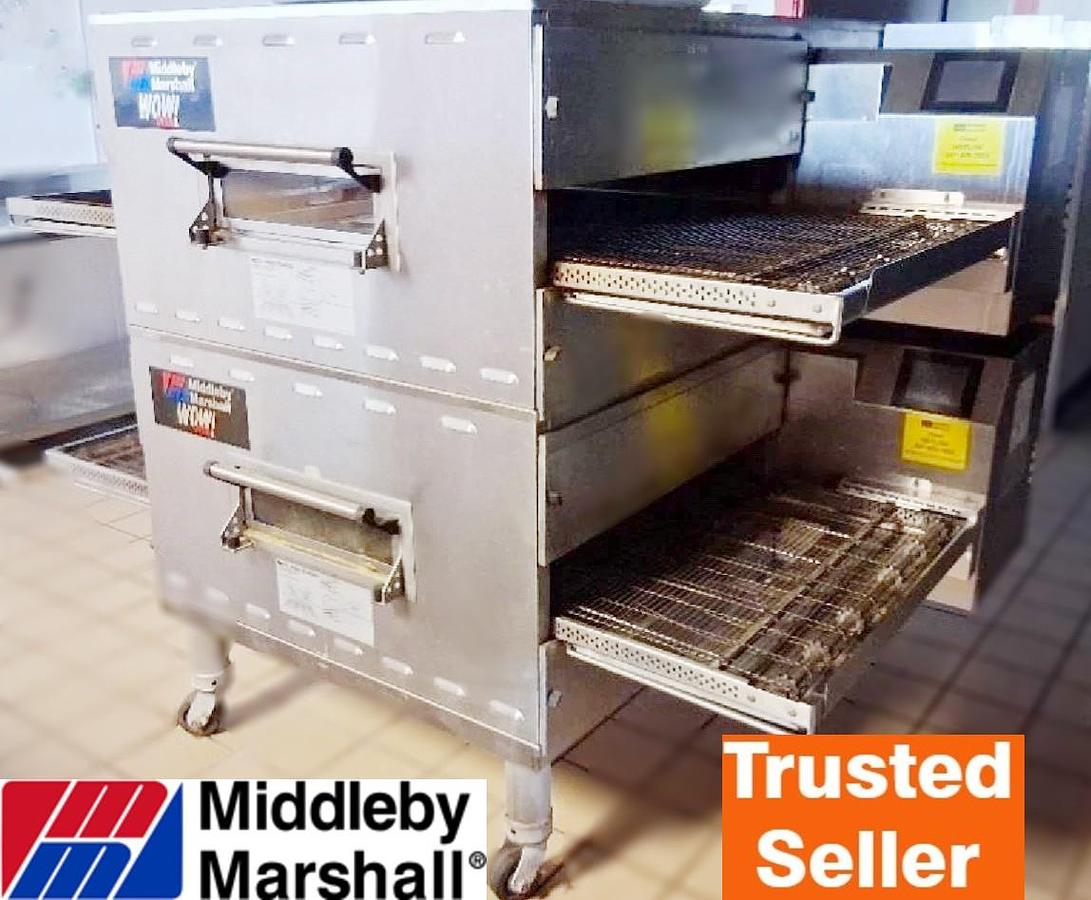 Used Middleby Marshall Wow Double Stack Conveyor Pizza Oven, PS640G, 1 Phase, Natural Gas