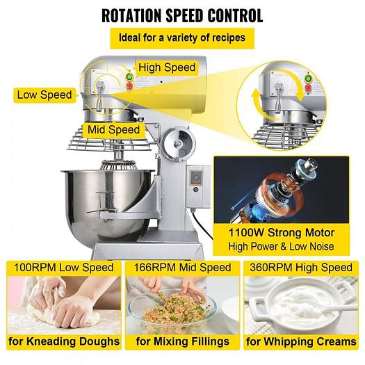 20 qt Food Mixer - 3 speed