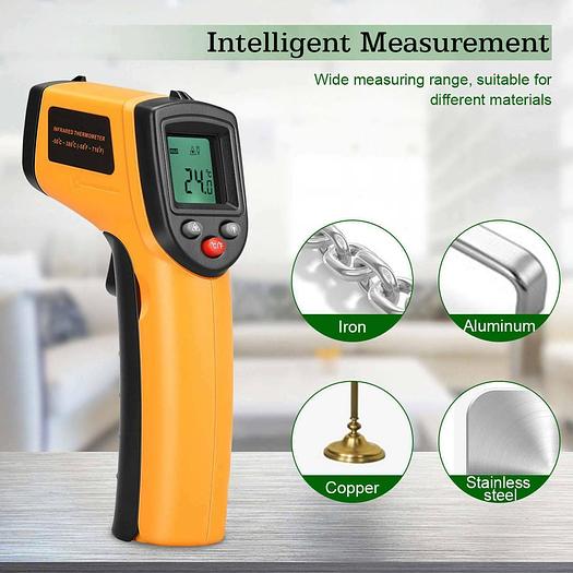 Temp-Meter Temperature Gun Non-contact Digital Laser IR Infrared Thermometer