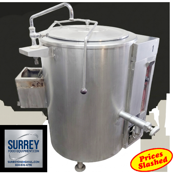 Used CROWN GL-20 20GAL GAS STEAM KETTLE W/PANTRY FAUCET