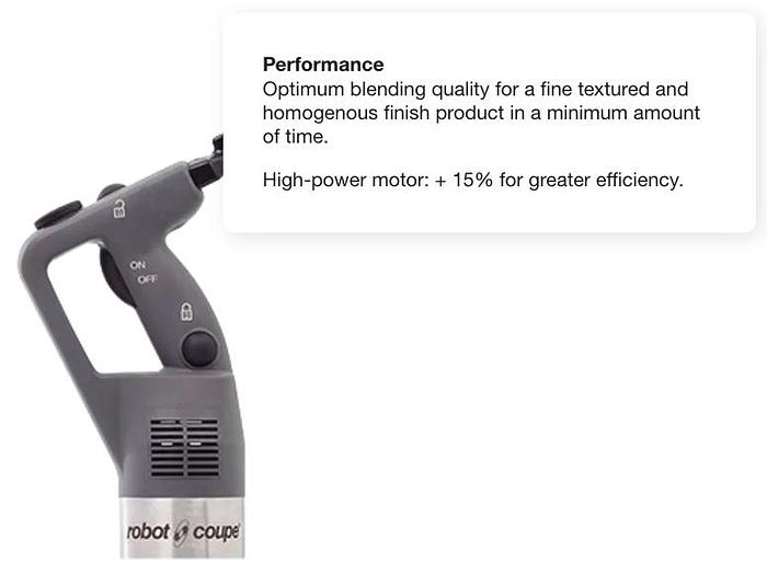 Robot Coupe - Compact 16" Immersion Blender 100 Qt Capacity - CMP400VV