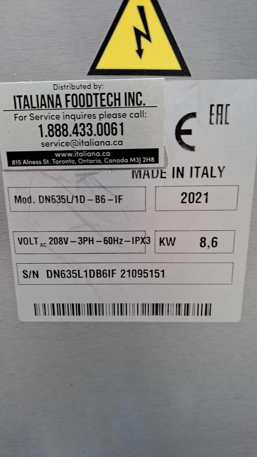 Used Italiana DN635L/2D Double Deck Oven