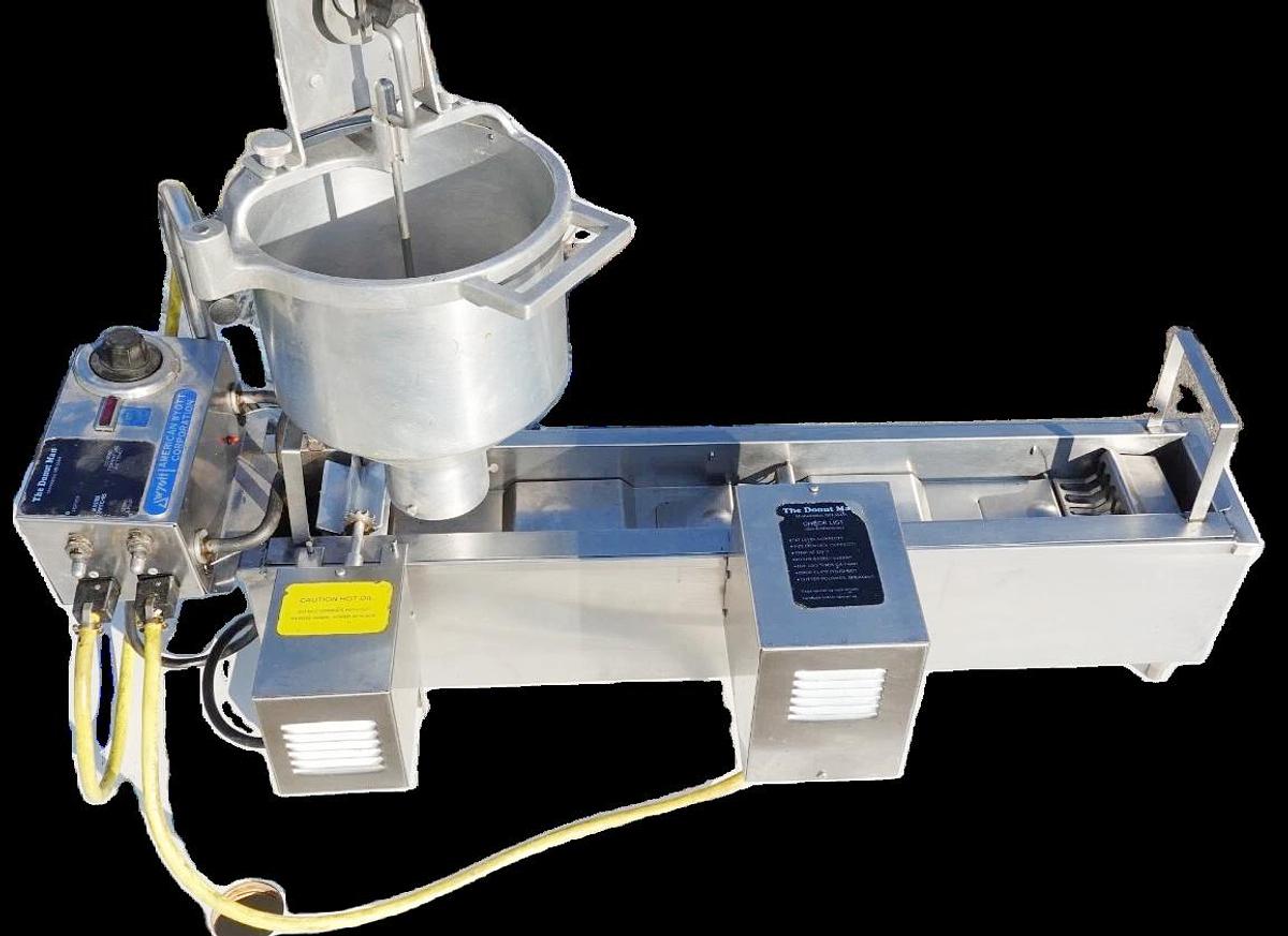 Used Lil Orbits Donut Machine Maker ~ W/ Cart, Hood & Fryer Ready to ROLL Doughnut!