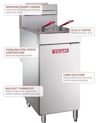 VULCAN GAS - PROPANE DEEP FRYER