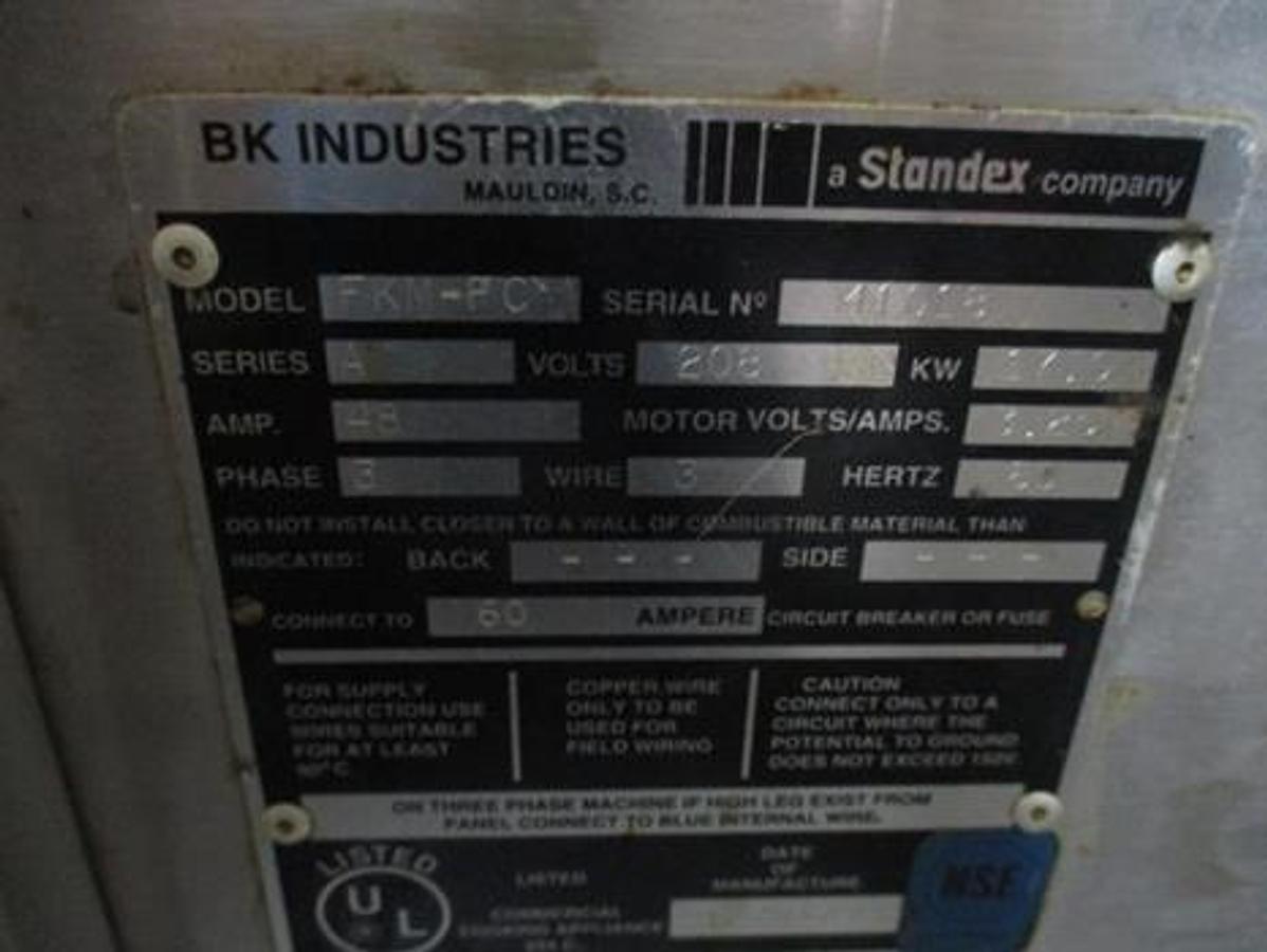 Used BKI Pressure Fryer Electric