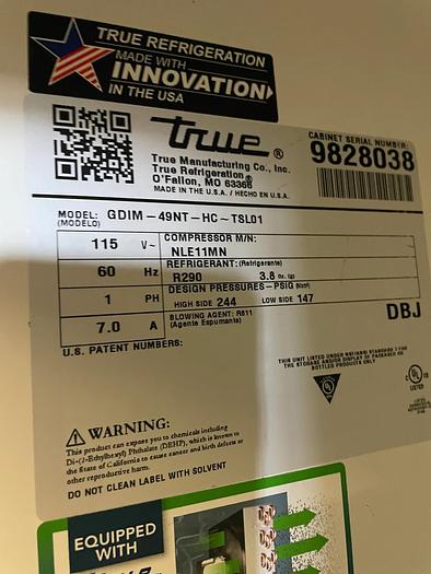 Refurbished True Ice Merchandizer  - Model # GMID-49NT-HC-TSL01