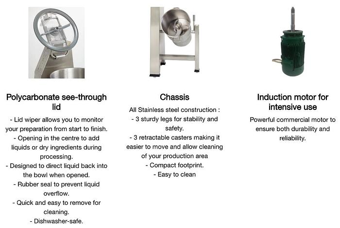 Robot Coupe - Vertical Food Processor 45 L SS Bowl - R45T