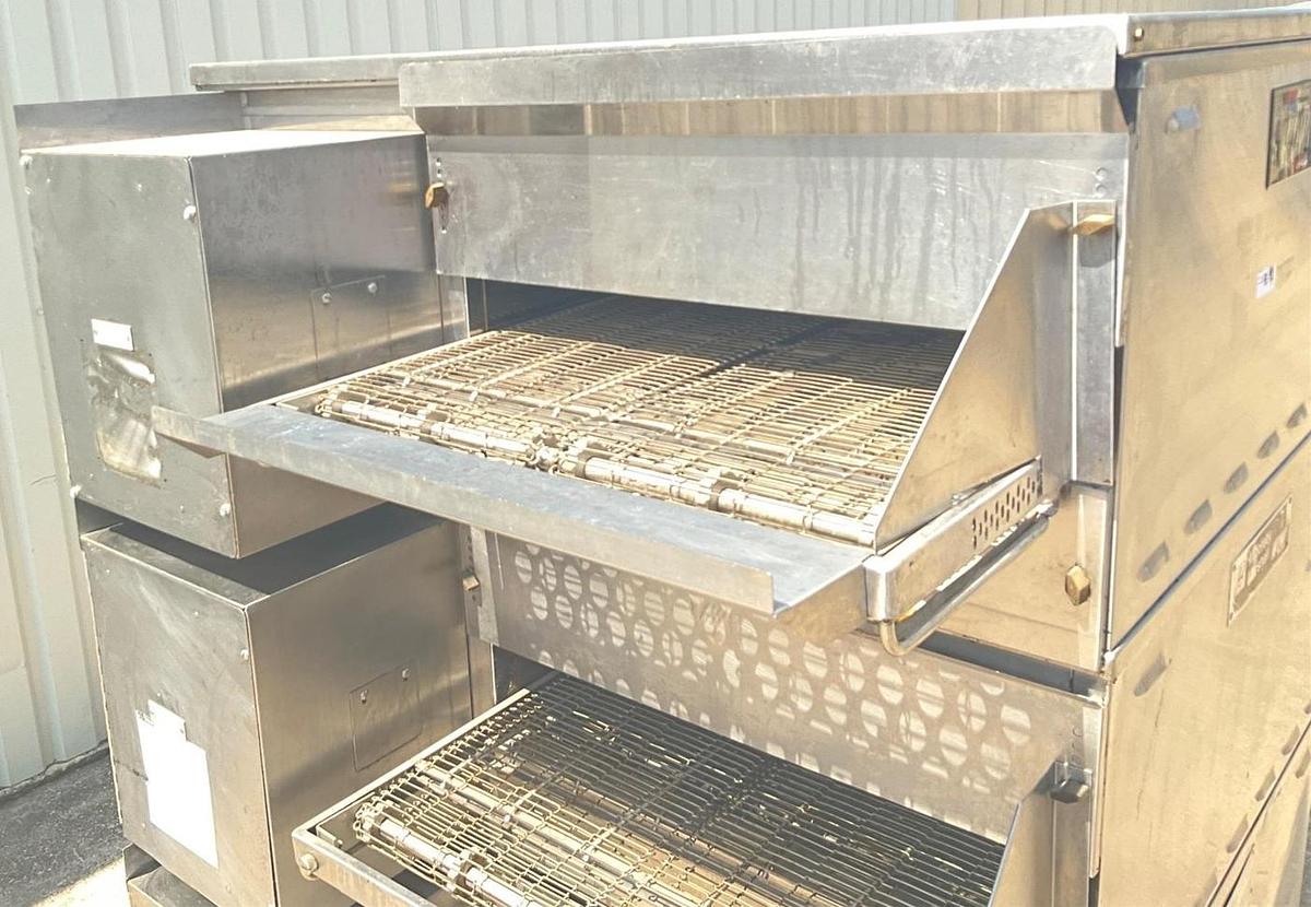 Used Middleby Marshall gas triple stack conveyor oven PSG36