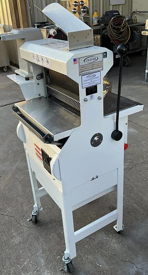 Used 2019 Oliver Bakery Bread Slicer 777-NT with zip tie bag sealer Artisan Bread