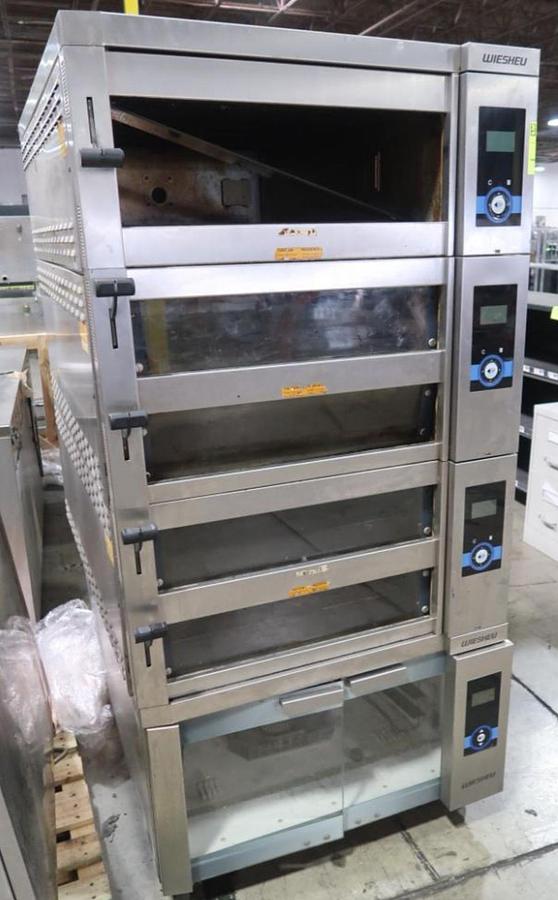 Used Wiesheu baking oven stack In HEB warehouse auction 9/16/25