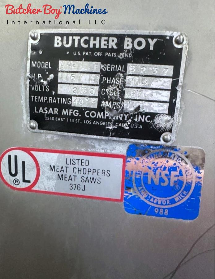 Used Butcher Boy A42-F Meat Grinder