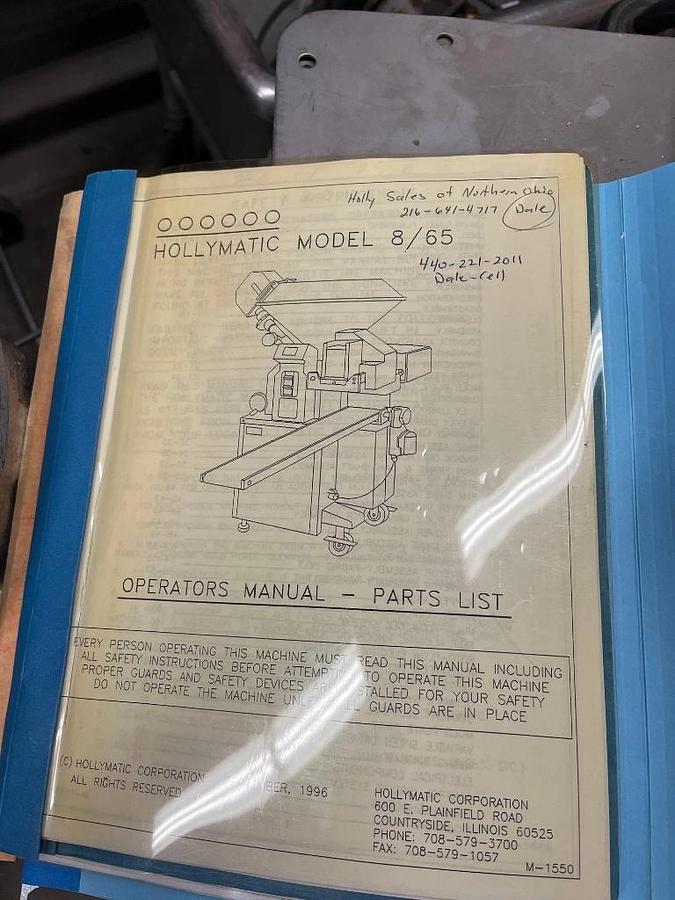 Used Hollymatic 865 patty machine