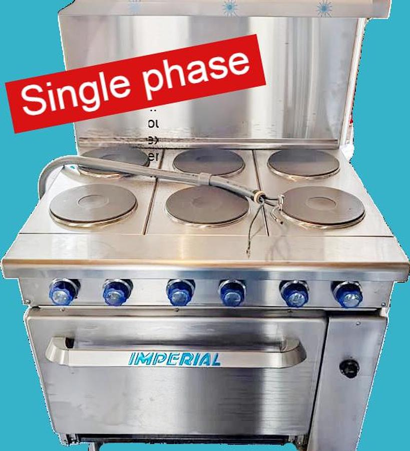Used mperial Electric Stove w/6 burners - single phase