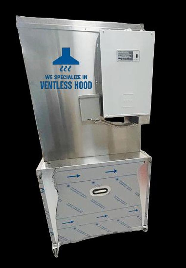 Used NAKS Stand Alone Ventless Hood w/ Fire Sup. System - Near new
