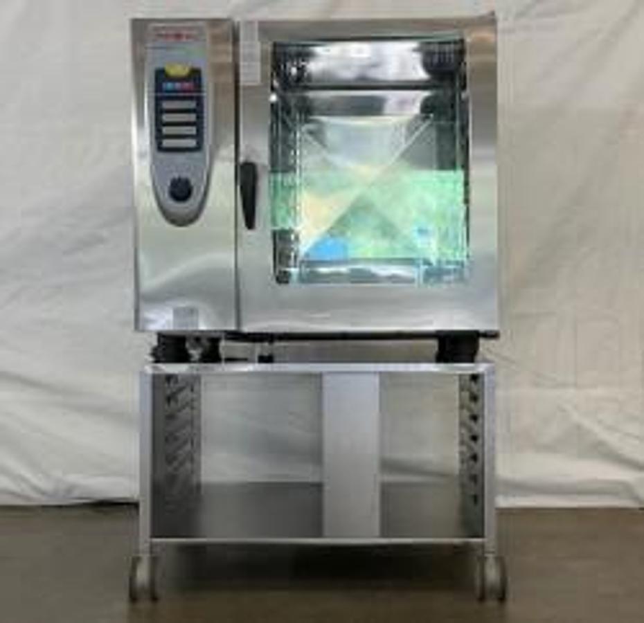 Used Rational Combi Oven Gas SCC102 on Stand