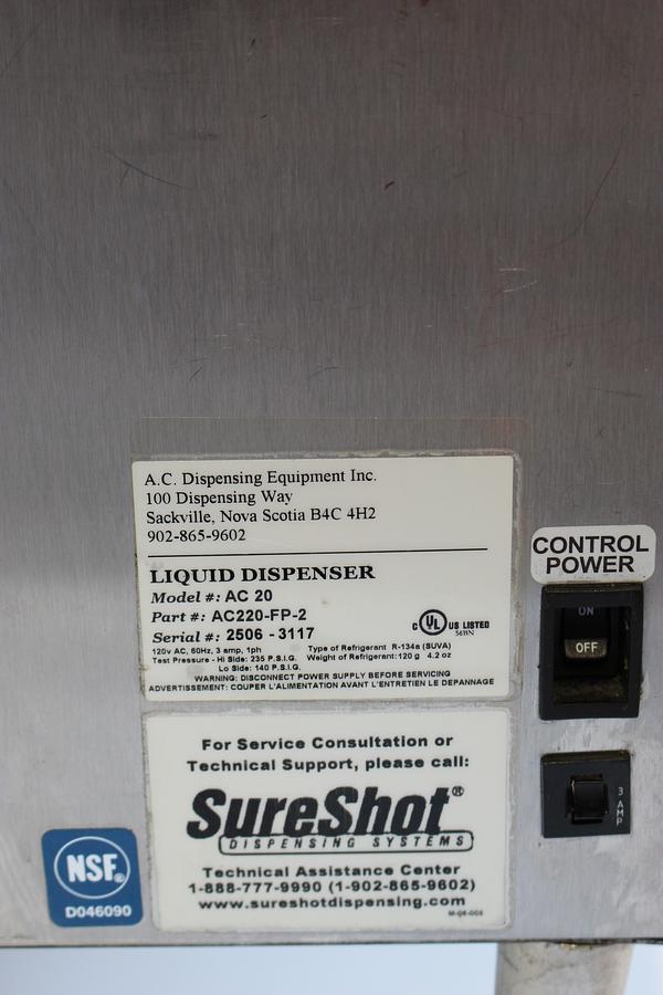 Used Sureshot AC20 Refrigerated Milk/Cream Liquid Dispenser - Used Great Condition 
