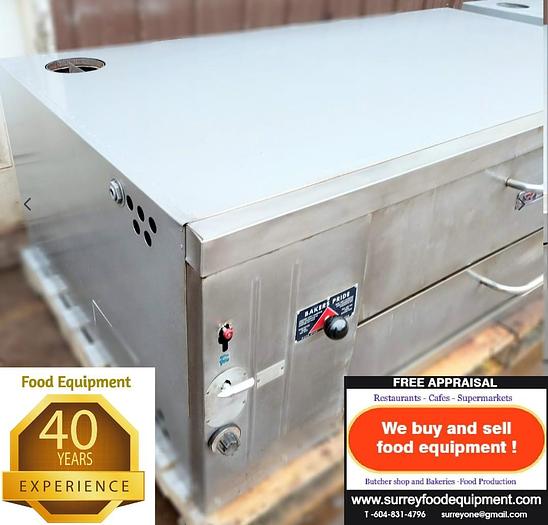 Refurbished 2 BAKERS PRIDE Y600 Y602 NATURAL DECK GAS DOUBLE PIZZA OVENS NEW STONES