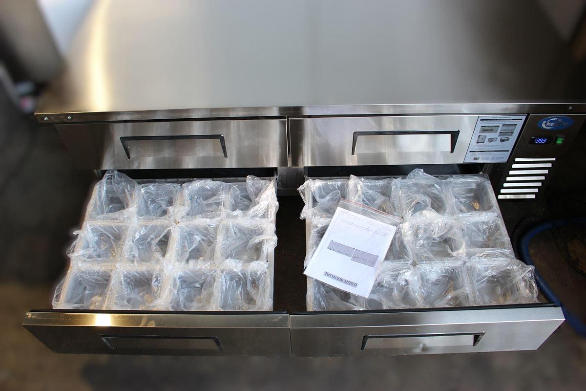 Used  Kalifon Chef Base - Scratch & Dent - Model KAR-72B - 72.75" Wide  - SEE VIDEO