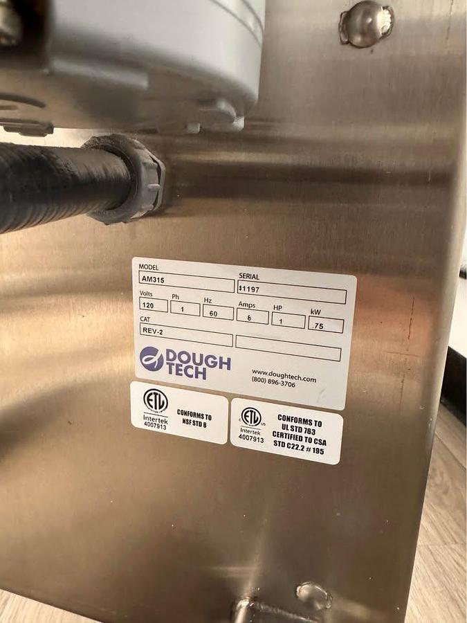 Used Dough Tech AM315 Bread Moulder – Commercial Dough Shaping Machine -SEE VIDEO
