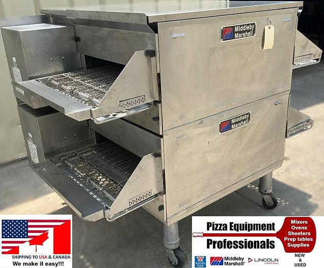 Refurbished Middleby Marshall PS628G gas conveyor Pizza ovens