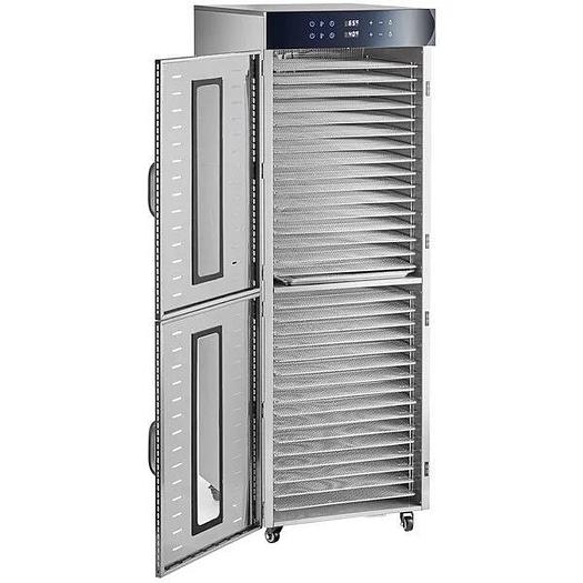 32 Tray Stainless Steel Food Dehydrator with Glass Doors - 220V, 3000W