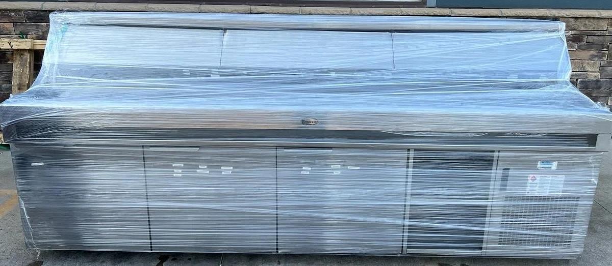 Used Randell DPM120 Pizza Prep Table 120" W Grate