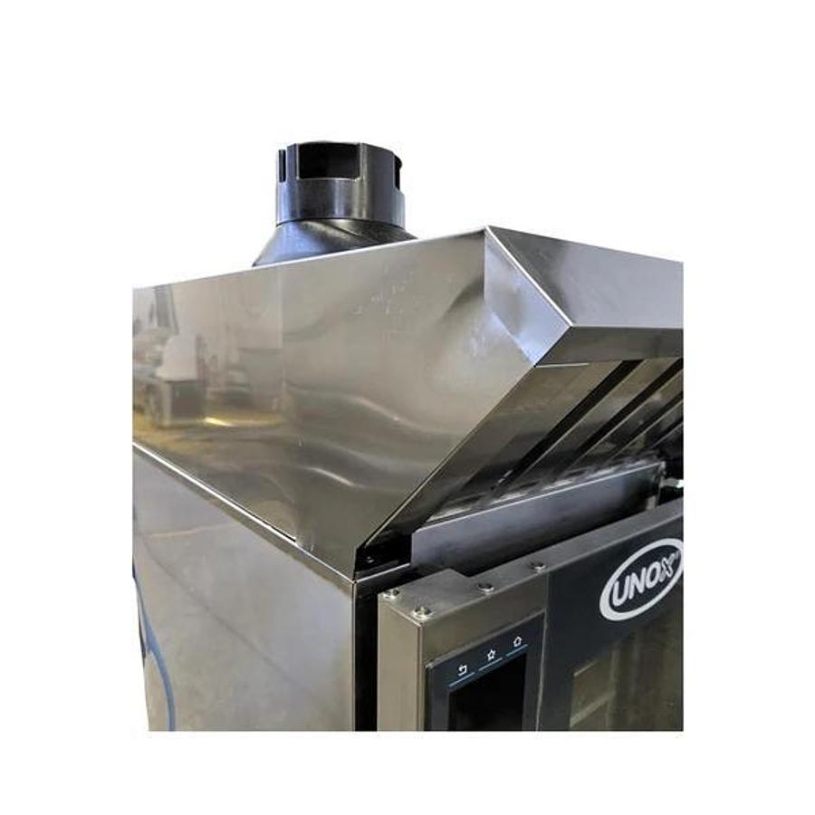 Used Unox XAVC-0511-EPRM Electric Countertop Combi Oven with XAVHC-HC11 Ventless Hood and Stand