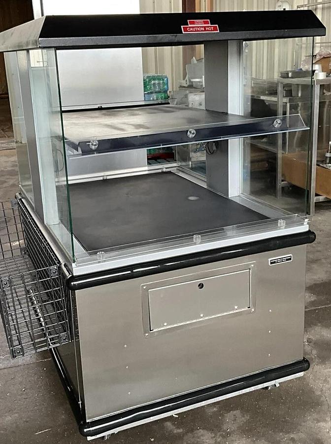 Used 2024 Custom Deli island Hot Food Merchandiser Self-Service Heated Warmer DILW4H