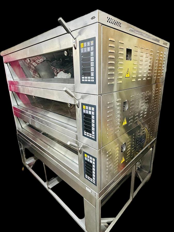 Used MIWE 2014 CO1408 ELECTRIC CONDO TRIPLE DECK OVEN Fully Refurbished -MADE IN GERMANY