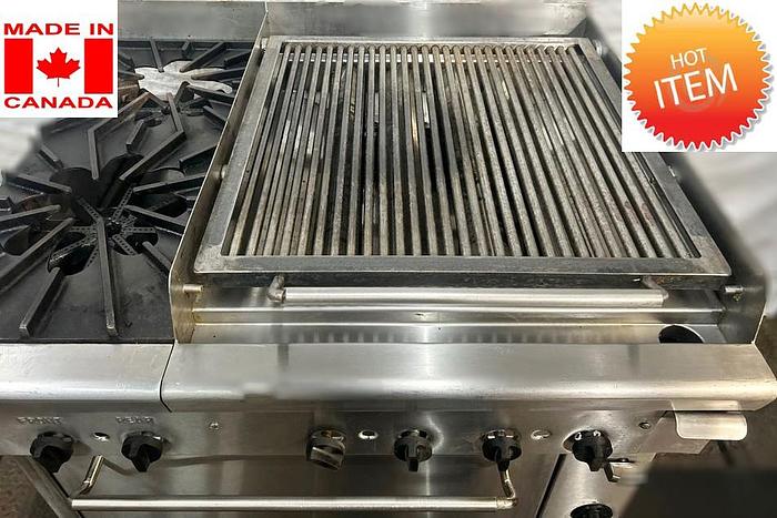 Refurbished Quest Gas Range with 2 Burners and Charbroiler