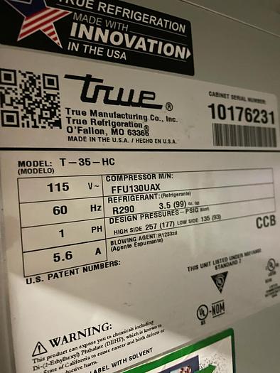 Refurbished Cooler T Series | True| Model # 10176321