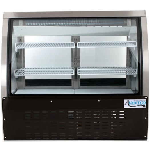 47" wide curved glass refrigerated Deli Case - 3 colors