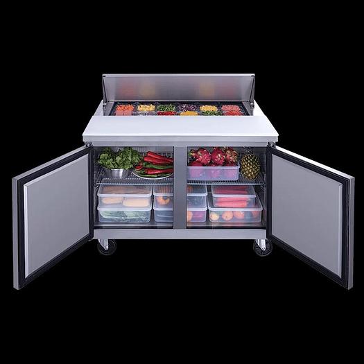 New Air NPT-048-SA 48″ 2 Door Sandwich Prep Refrigerator