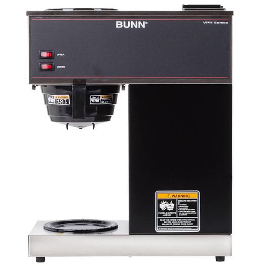 BUNN VPR 12 Cup Pourover Coffee Brewer - 2 Warmers - 120V, Factory Refurbished