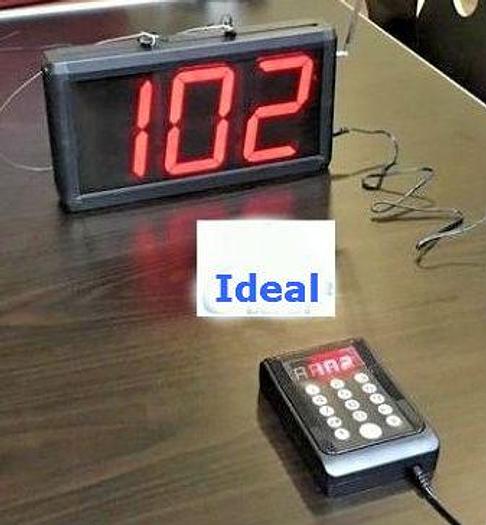 3-Digit Take A Number Calling System w/ Voice Digital Restaurant Butcher Deli
